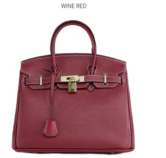 Platinum Bag in First Layer Cowhide for Women